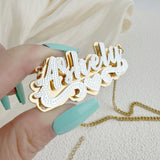 Double Plated Name Necklace